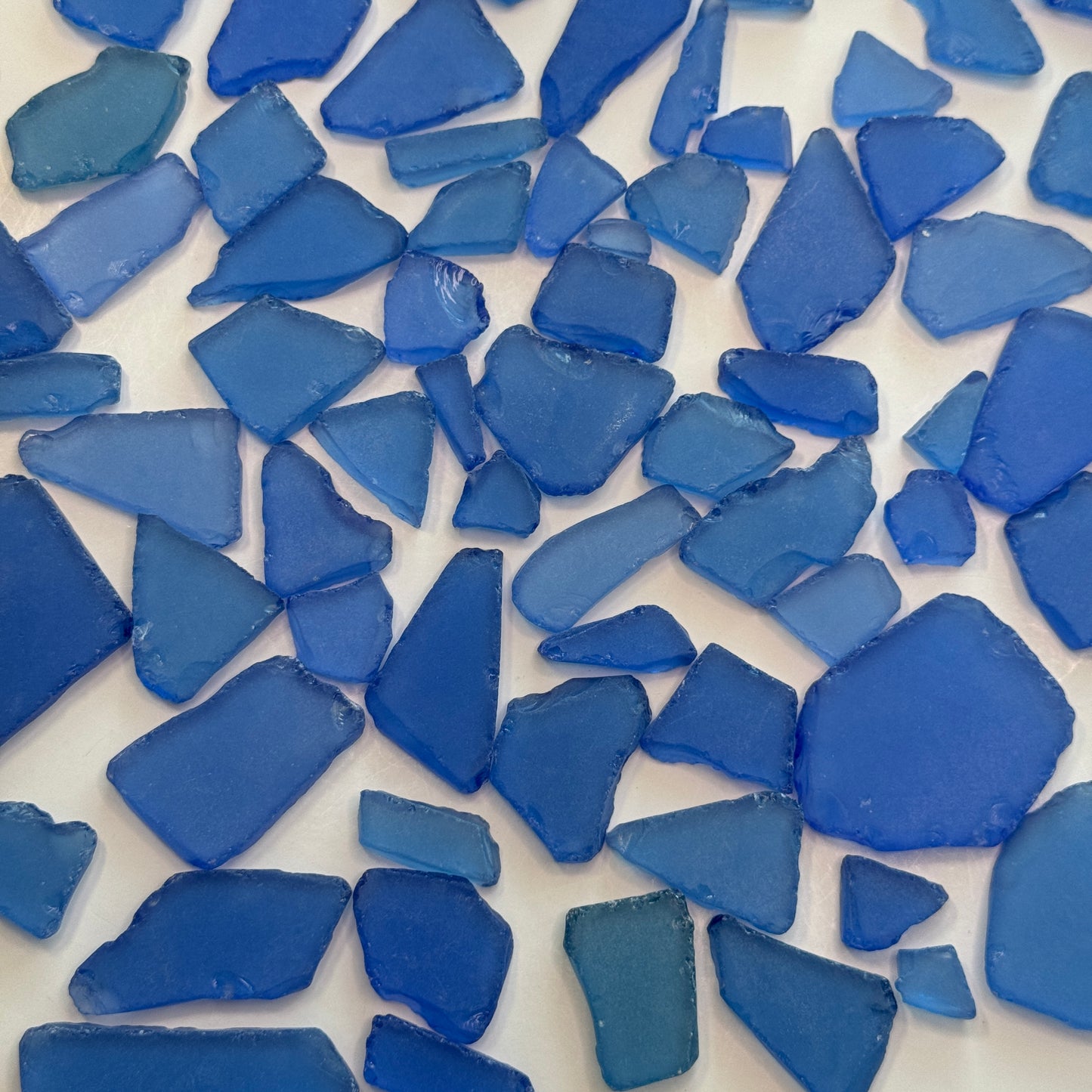 Dark Blue Sea Glass, Broken Tumbled Glass for Art & Crafting Projects, Dark Blue Sea Glass