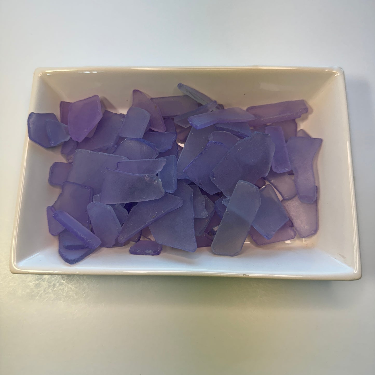 Lavender Sea Glass, Broken Tumbled Glass for Art & Crafting Projects, Lavender Sea Glass