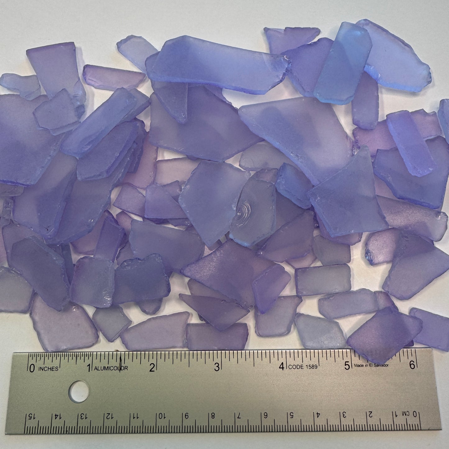 Lavender Sea Glass, Broken Tumbled Glass for Art & Crafting Projects, Lavender Sea Glass