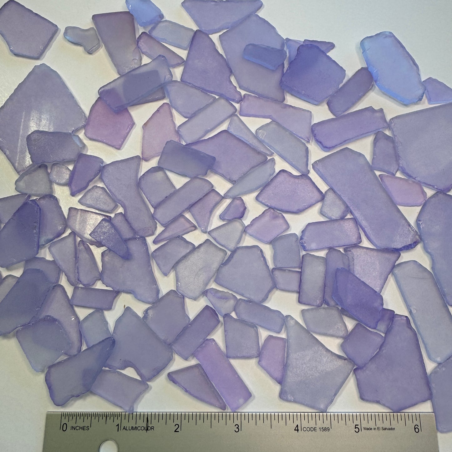 Lavender Sea Glass, Broken Tumbled Glass for Art & Crafting Projects, Lavender Sea Glass