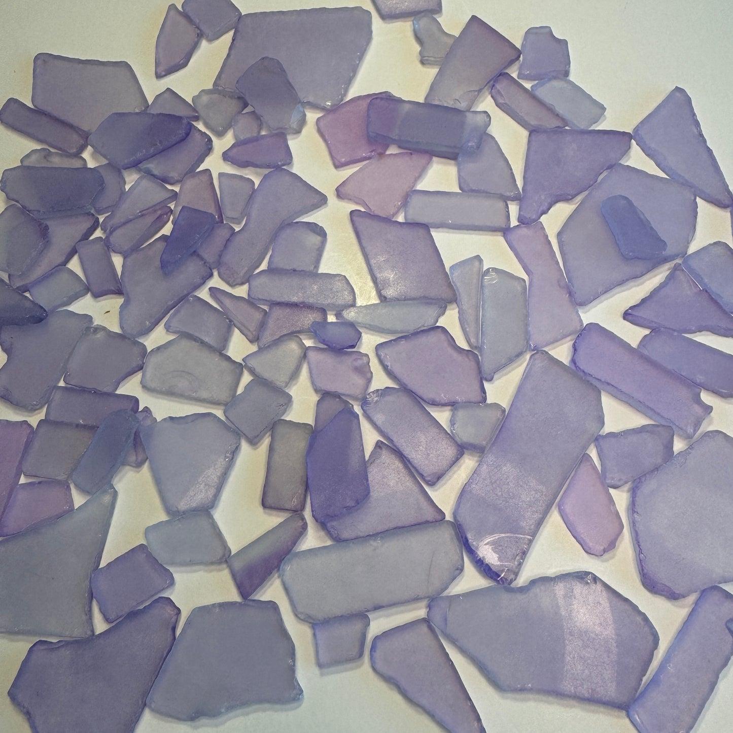 Lavender Sea Glass, Broken Tumbled Glass for Art & Crafting Projects, Lavender Sea Glass