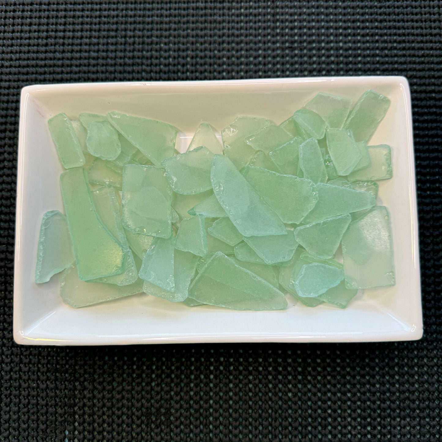 Mint Green Sea Glass, Broken Tumbled Glass for Art & Crafting Projects, Mint Green Sea Glass