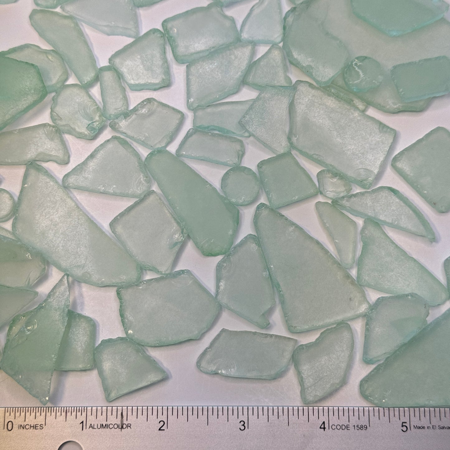 Mint Green Sea Glass, Broken Tumbled Glass for Art & Crafting Projects, Mint Green Sea Glass