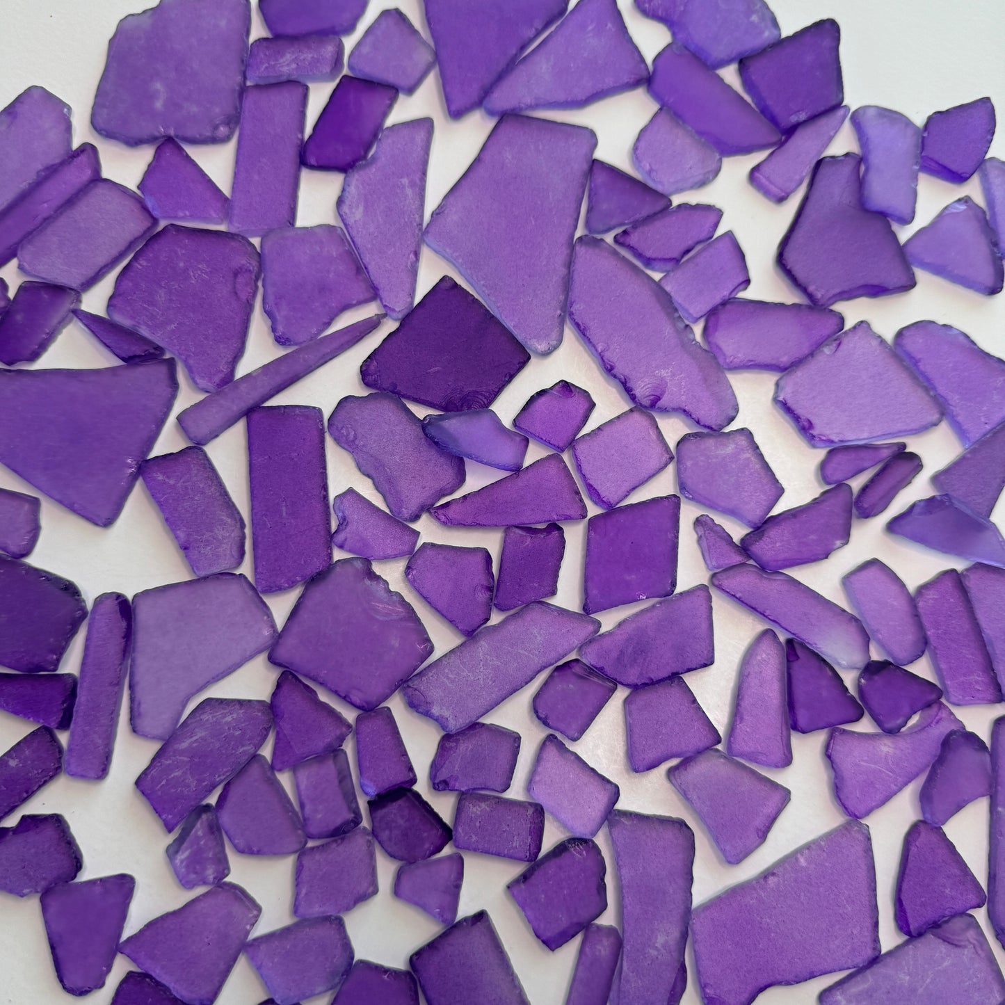 Purple Sea Glass, Broken Tumbled Glass for Art & Crafting Projects, Purple Sea Glass