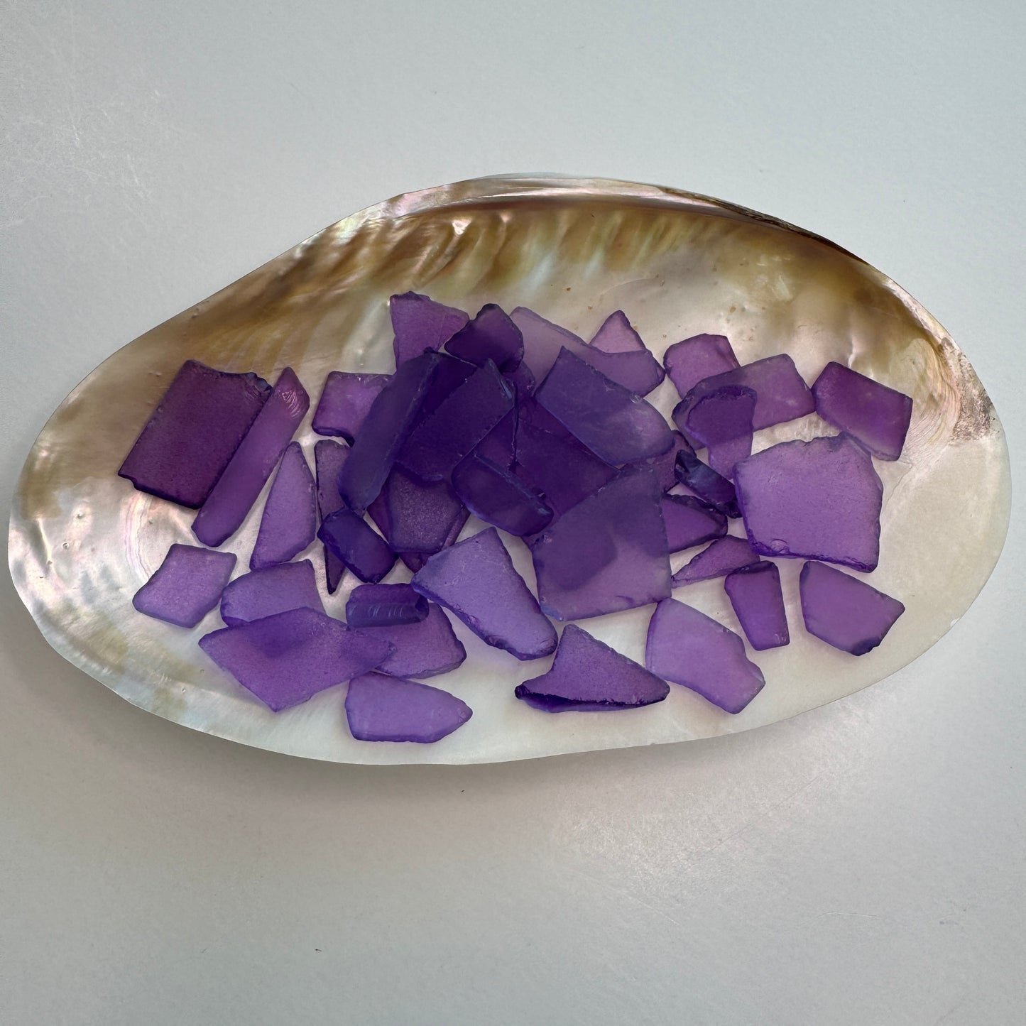 Purple Sea Glass, Broken Tumbled Glass for Art & Crafting Projects, Purple Sea Glass