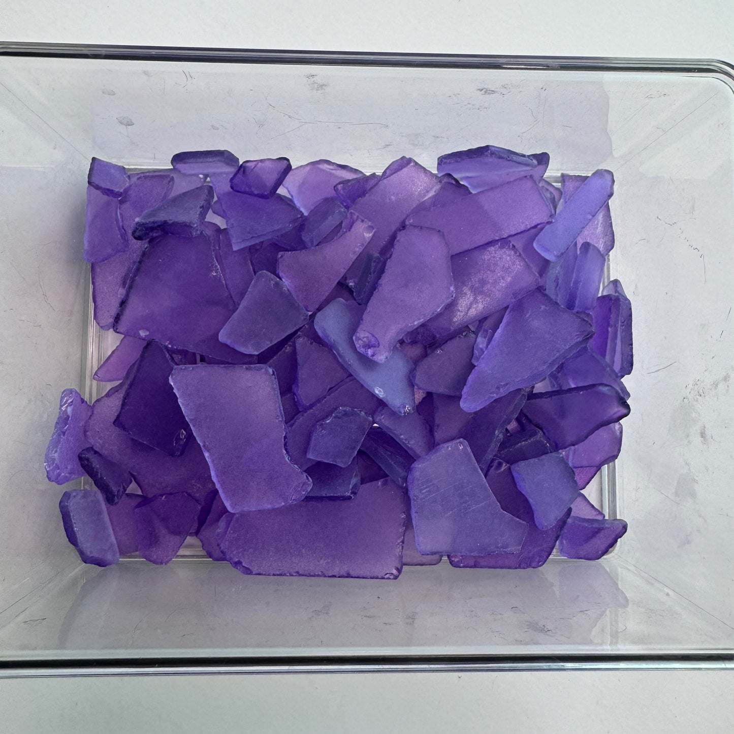 Purple Sea Glass, Broken Tumbled Glass for Art & Crafting Projects, Purple Sea Glass