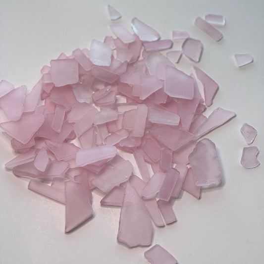 Pink Sea Glass, Broken Tumbled Glass for Art & Crafting Projects, Pink Sea Glass