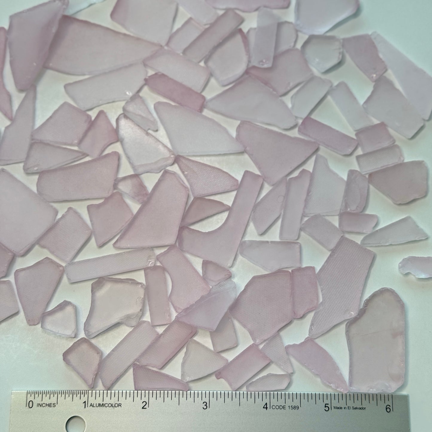 Pink Sea Glass, Broken Tumbled Glass for Art & Crafting Projects, Pink Sea Glass