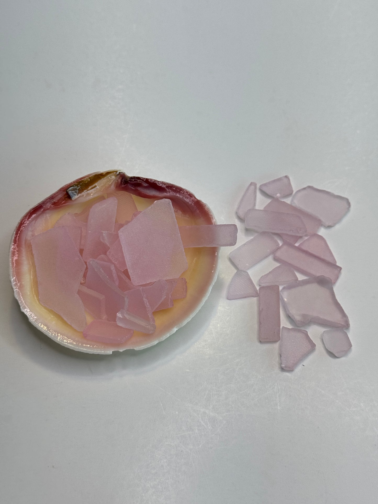 Pink Sea Glass, Broken Tumbled Glass for Art & Crafting Projects, Pink Sea Glass